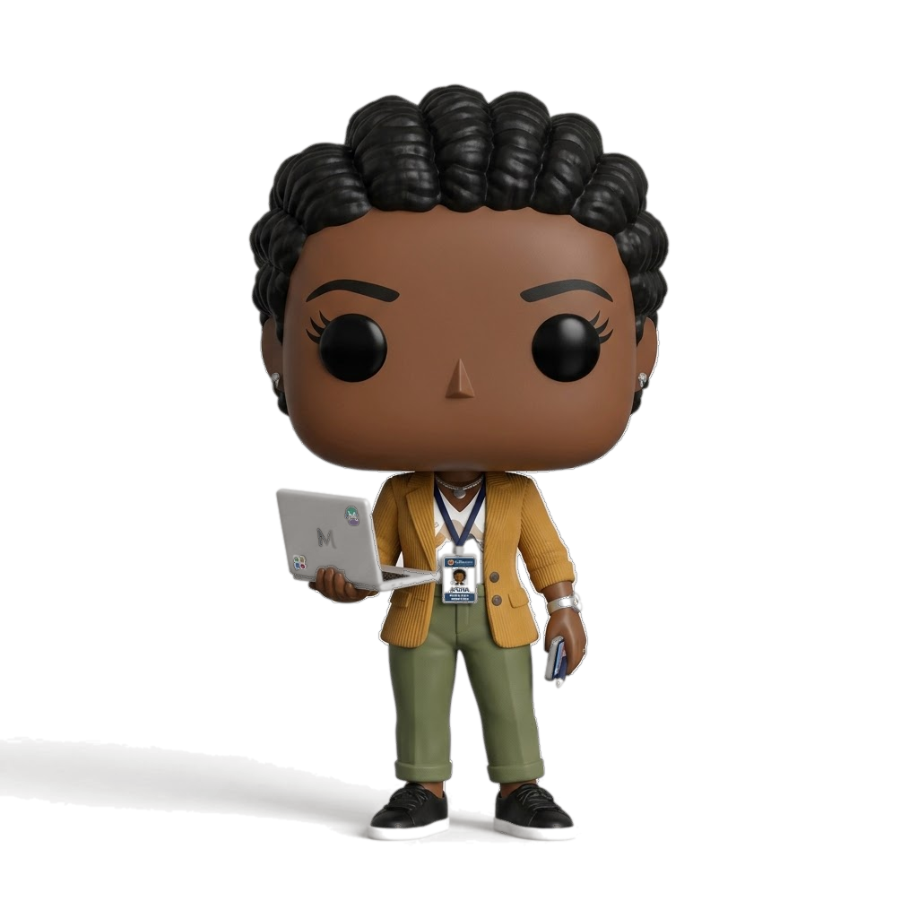 Aicha, responsable marketing de Oya, figurine 3D